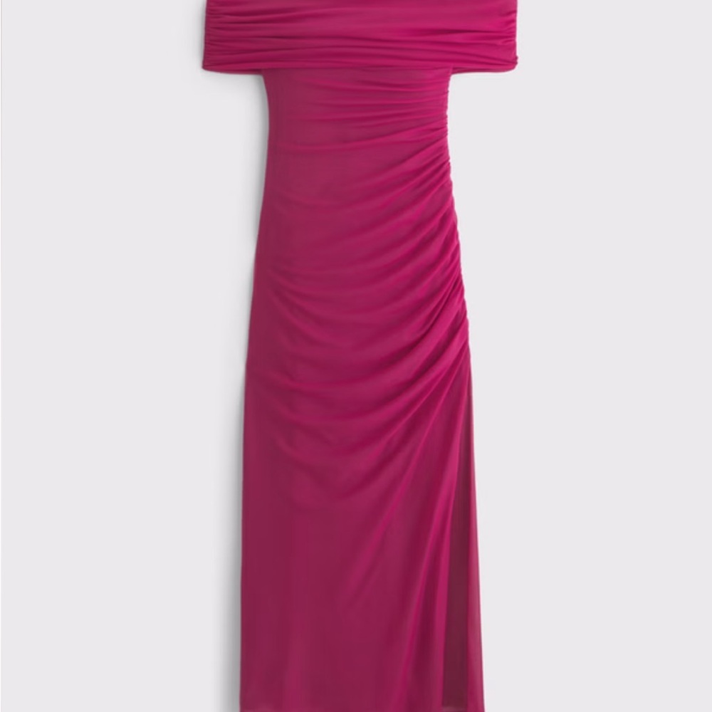 Abercrombie & Fitch Fuchsia One Shoulder Dress